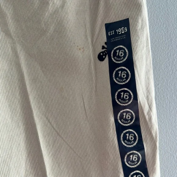 GapKids Boys Casual Shorts Size 18 Regular‎ Beige Skull Adjustable Waist - Picture 8 of 8